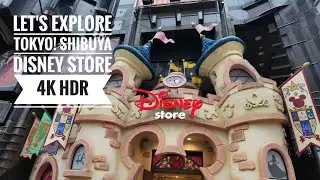 Let's Explore Tokyo! Shibuya Crossing and Disney Store 4K