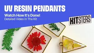 DIY UV Resin Pendant Kit |Try out this Kit and create it with ease. Get your Kitsters DIY Kit today!