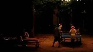 Table Tennis by candlelight at Lartigolle