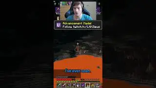 BIGGEST LAVA LAKE EVER! 🌋 #shorts #gaming #minecraft #advancement #AA #cta #challenge