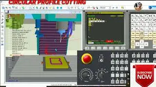 #V14 CIRCULAR PROFILE CUTTING WITH G02 & G02  BY VIJAY SIR 8750725636.