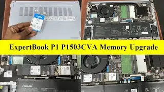 Asus ExpertBook P1 P1503CVA Memory Upgrade | Disassembly