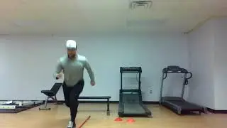 Broom Stick Jump to Lunge Jump