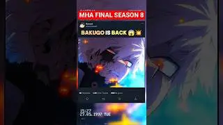 BAKUGO IS BACK! 😱💥 | MHA Final Season 8 #myheroacademia #edit #amv #anime