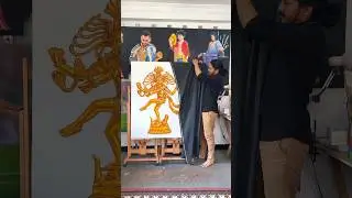 Har Har Mahadev Shiv Natraj Painting Art❤️