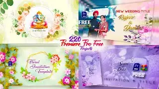 Adobe Premiere Pro 220 Title Projects & invitation & Engagement & Birthday &#playeditsolutionindia