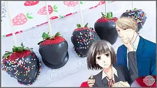 KOIKIMO Chocolate Covered Strawberries, World Chocolate Day ❤️ Anime Food Baking Dessert Recipe Idea