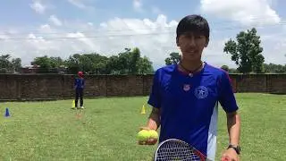 Short catching drill- Practice session with Shakti  Gauchan
