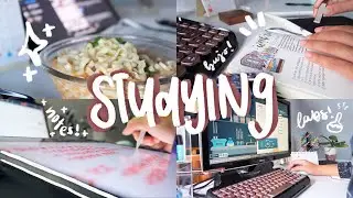 STUDY VLOG: waking up at 6 AM, online classes, & starting a sticker shop!