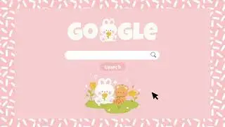 cute aesthetic no text free google search intro template | cute bear intro google