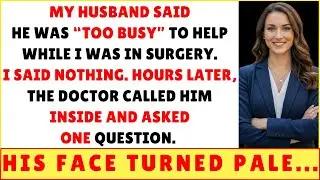 MY HUSBAND REFUSED TO HELP DURING MY SURGERY... HIS FACE WHEN THE DOCTOR REVEALED THE TRUTH.