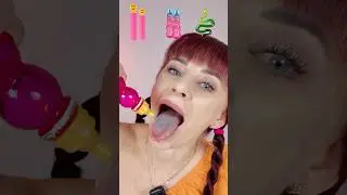 ASMR Emoji Pink Drink, Snake Spray #mukbang #asmr