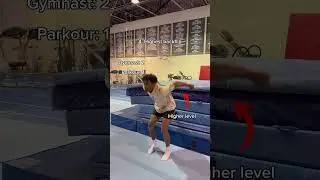 Gymnastics vs Parkour who wins? #gymnast #sport #athlete #parkour