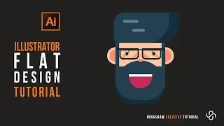 Adobe Illustrator Logo design / Illustration | Flat Logo Tutorial