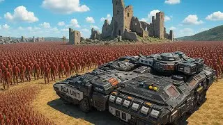 Epic Military Showdown! Fury Tank, T-45 Shotgun & Heavy Artillery vs Alien Horde | UEBS 2