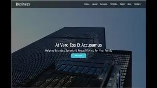 Responsive Business/company Website Design Using HTML / CSS / JAVASCRIPT