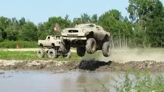 Chevy Camaro Dam Jump Competition At Country Compound Mud Bog