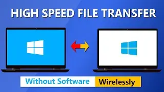 How To Transfer File From PC To PC Using WIFI ...High Speed...
