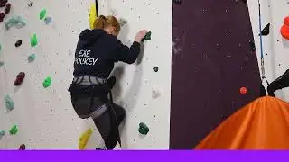 Auto belay safety video with subtitles