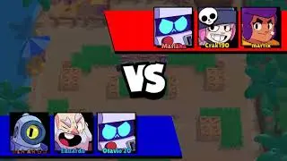 Gameplay de Fute-Brawl no modo 8-Bit. Brawl Stars.
