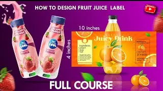 FULL COURSE // CORELDRAW for BEGINNERS 2025 //  Product Label design in CorelDRAW Ultimate Guide