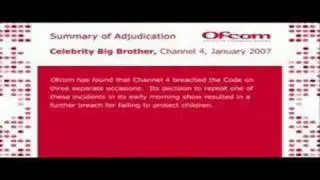 Big Brother 8 UK - Race Row Apology