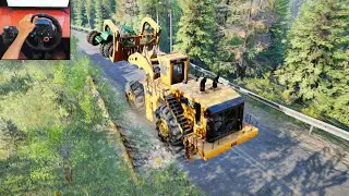 Tractor Recovery Biggest Crane | Off-Road River | Snowrunner | Logitech G29 Gameplay