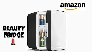 THE BEST MAKEUP FRIDGE WITH LED LIGHT MIRROR | AMAZON FINDS!! 💡
