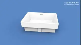 Brier | 1489-CWH | Semi-Recessed Bathroom Sink