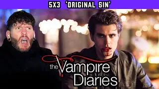 First time watching THE VAMPIRE DIARIES 5x3 'Original Sin' REACTION
