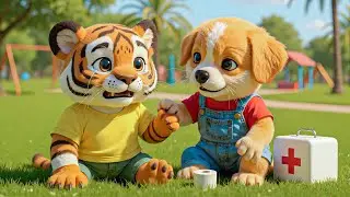 Baby Puppy Rescues Injured Tiger Cub 🐯❤️ A Friendship That Melts Every Heart 🐶💖Heartwarming
