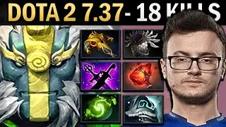 Earth Spirit Dota 2 7.37 Miracle with Shivas and 16 Kills - TI14