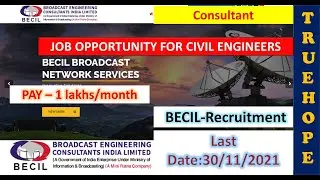 BECIL|senior consultant and consultant project management unit AIIMS|Civil engineering job 2021|