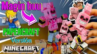 Minecraft Papercraft: como hacer a MAGIN BUU con articulaciones!! Tutorial completo