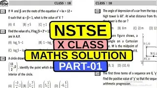 NSTSE X CLASS MATHS SECTION PART -1