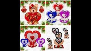 4 beautiful heart crafts for valentine&rsquo;s day room decor ❤️ from recycled cardboard | diy home decor