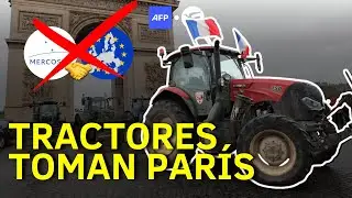 La guerra del campo: As&iacute; es la protesta ilegal que paraliza Par&iacute;s contra el Mercosur 🚫