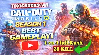 28 KILLS LEGENDARY SOLO Vs SQUAD | CALL OF DUTY MOBILE FULL RUSH GAMEPLAY|#callofduty 