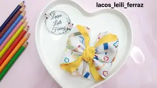 La&ccedil;o Escolar com Fita Estampada