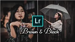 How to edit brown and black - Lightroom mobile tutorial (Black and brown tone effect) Free preset