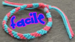 Bracelet bresilien 2 couleurs (super facile)