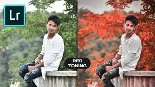 How to Edit MOODY Red in Lightroom Mobile // Dark Red Color Toning Effect in Lightroom