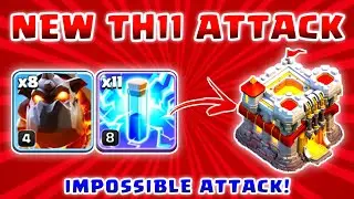 NEW TH11 ATTACK | 8 Lava Hound + 11 Lighting Spell Impossible Attack Strategy!! #coc #clashofclans