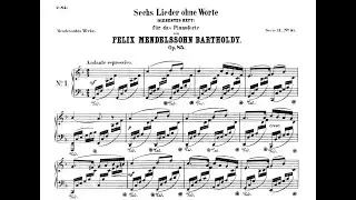 Felix Mendelssohn Bartholdy Songs Without Words Op 85