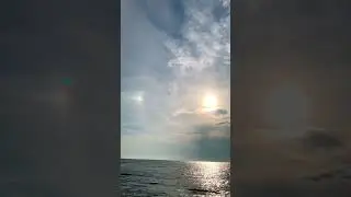 Have you seen sun halo today?  #nature #sweden #sun #halo #ocean