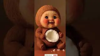 Cute Coconut Baby Asmr #ultrarealistic #cute #asmr #eating