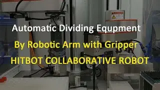 Automatic Dividing Equipment made by HITBOT Robotic Arm with Gripper