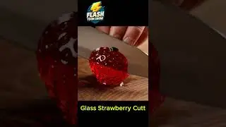 Cutting Glass Berry Fruit ASMR | Satisfying & Relaxing Crystal Slice in 4K