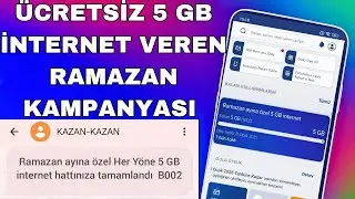 &Uuml;CRETSİZ 5 GB İNTERNET KAMPANYASI &Ccedil;IKTI T&Uuml;M HATLAR | bedava internet kazanma 2026