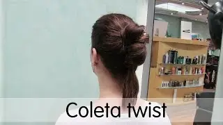 Coleta twist: un peinado de moda en la TRESemme MFWMB